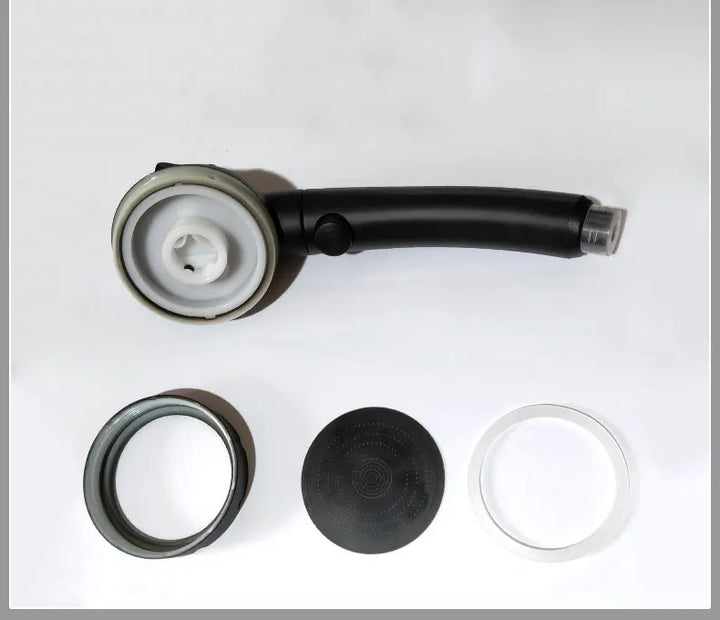 AquaJet Wandarmatur in Schwarz aus Messing