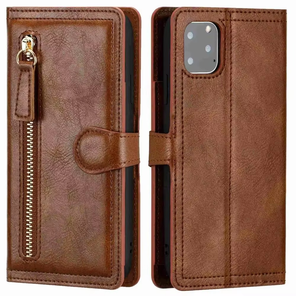 Premium-Leder-Flip-Wallet für iPhone & Hülle mit Ständer