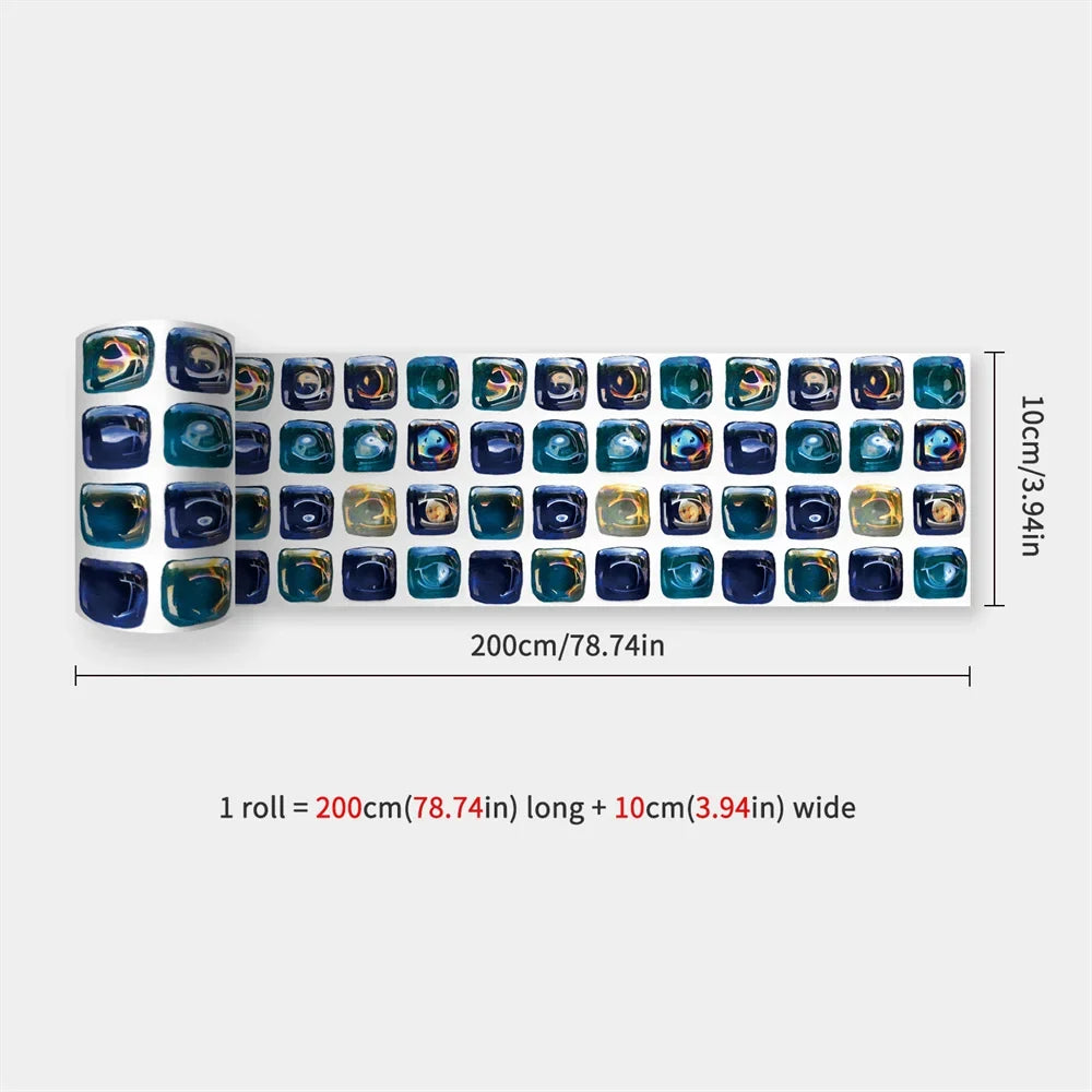 DecoMosaic Wasserdichte Mosaik Wandaufkleber
