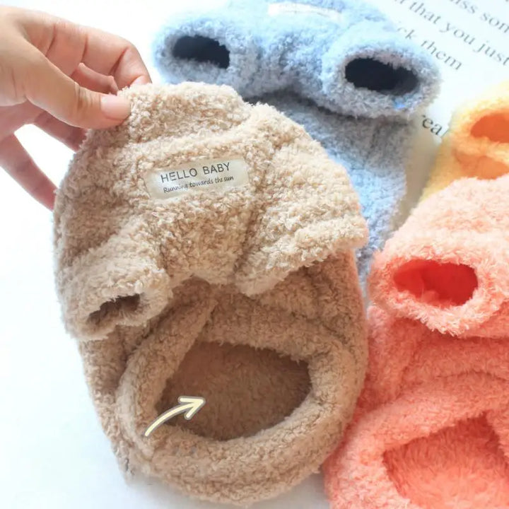 ElitePaw WelpenWintermantel | Warmer, dicker Hundepullover für Winterspaziergänge