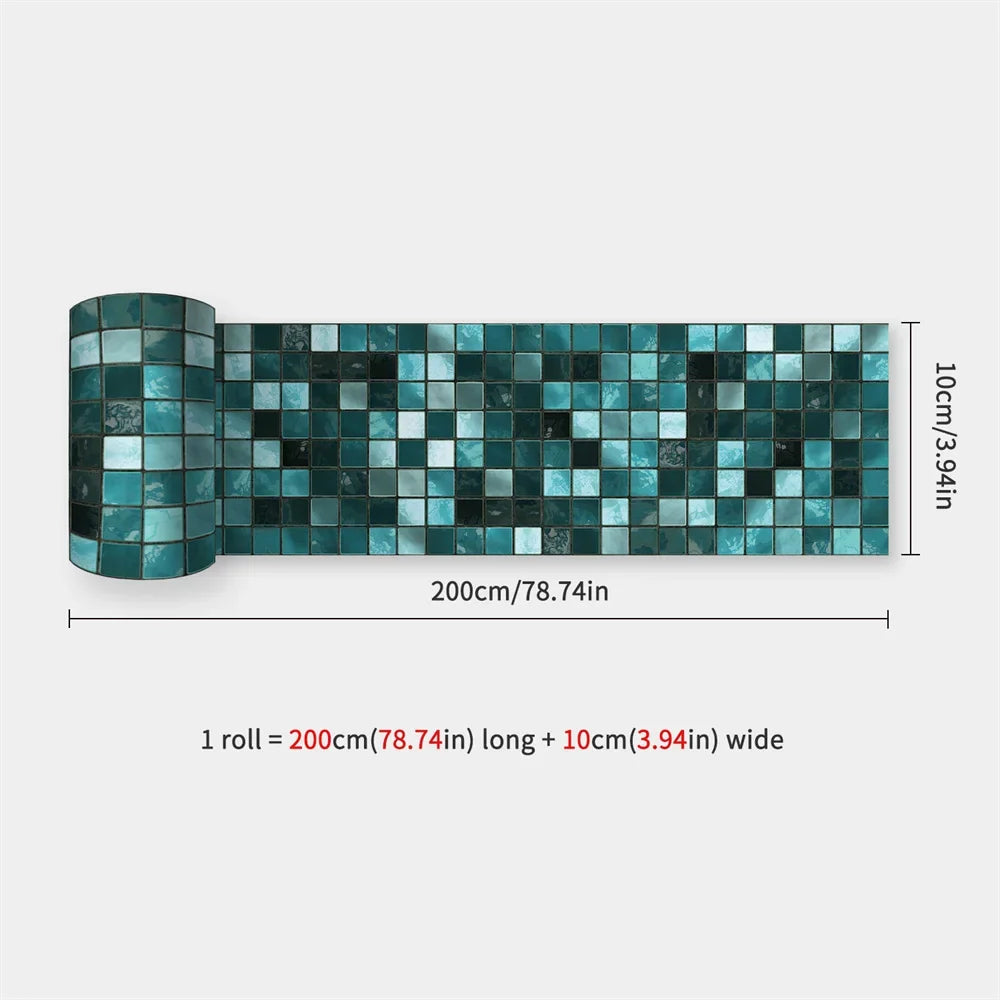DecoMosaic Wasserdichte Mosaik Wandaufkleber