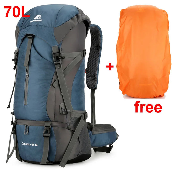 Alpivento 70L Trekkingrucksack | Wasserdichter Campingrucksack mit Regenschutz | Großer Outdoor-Rucksack für Wandern, Bergsteigen und Reisen  Marke: