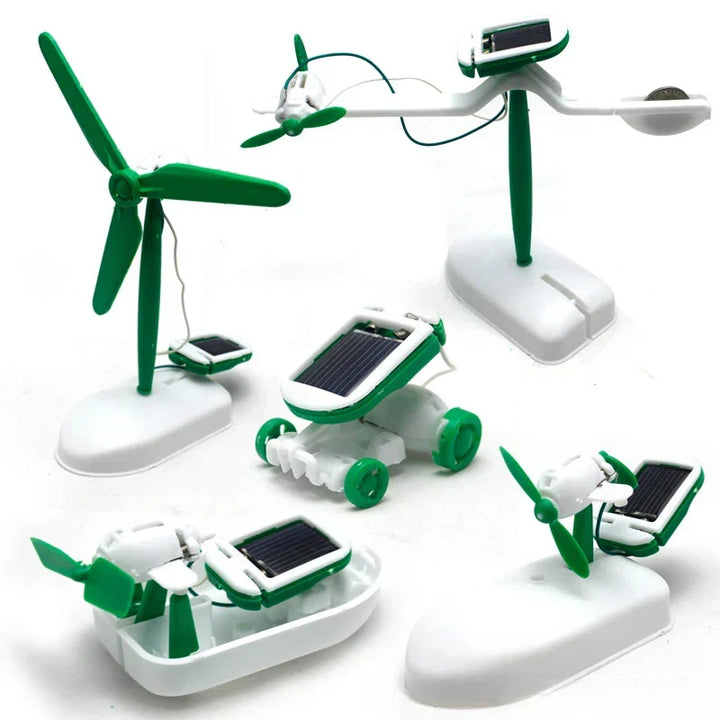 Solar-Roboter-Bausatz 6-in-1 – Bauen und Lernen mit Segelboot, Windmühle, Auto und mehr
