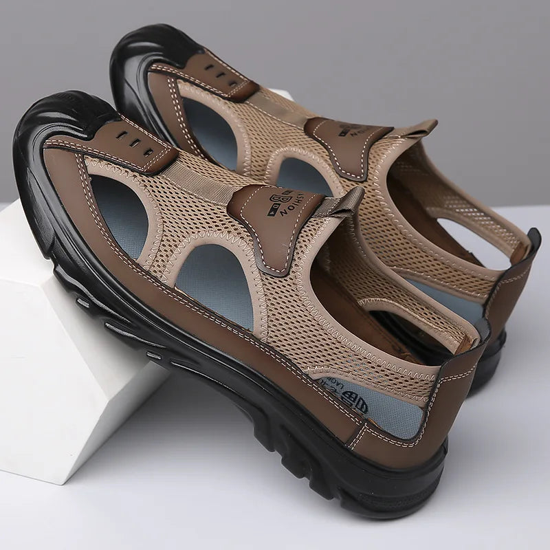 Atmungsaktive und stilvolle Mesh-Sandalen für Herren – Leon