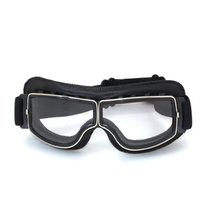 Vintage-Motorradbrille aus Leder – RiderEdge