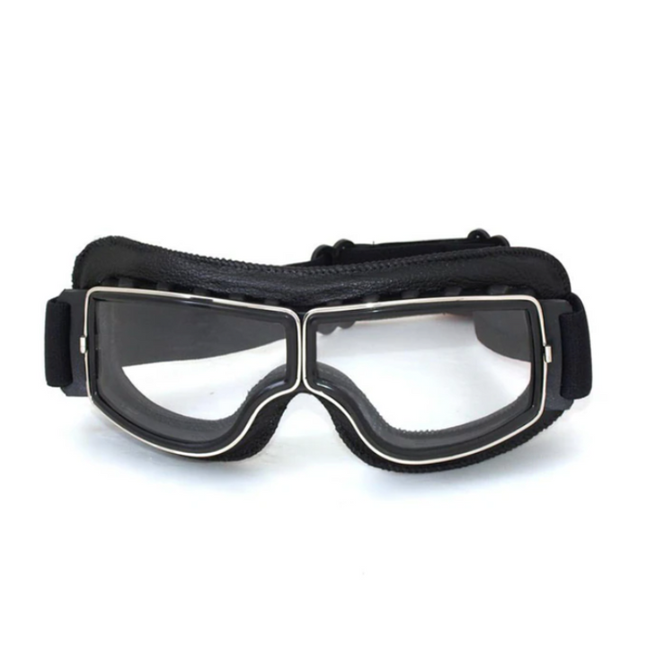 Vintage-Motorradbrille aus Leder – RiderEdge