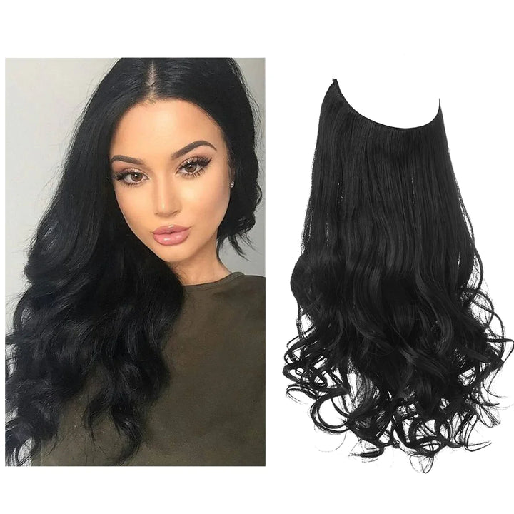 SecretHair | Premium Echthaar-Extensions | 100% REMY-Qualität | Volumen und Länge Ohne Nähte | Natürlicher Glanz | Hitzebeständig und Langlebig