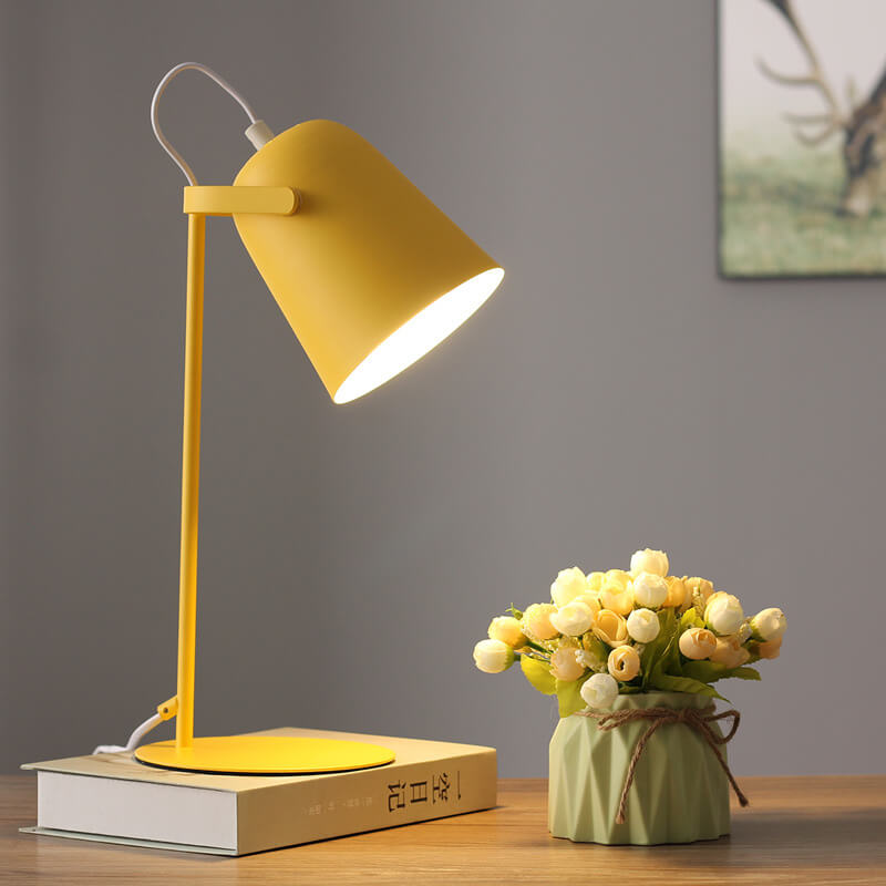 Nordische Macaron Eimer Tischlampe | Skandinavisches Schreibtischlicht