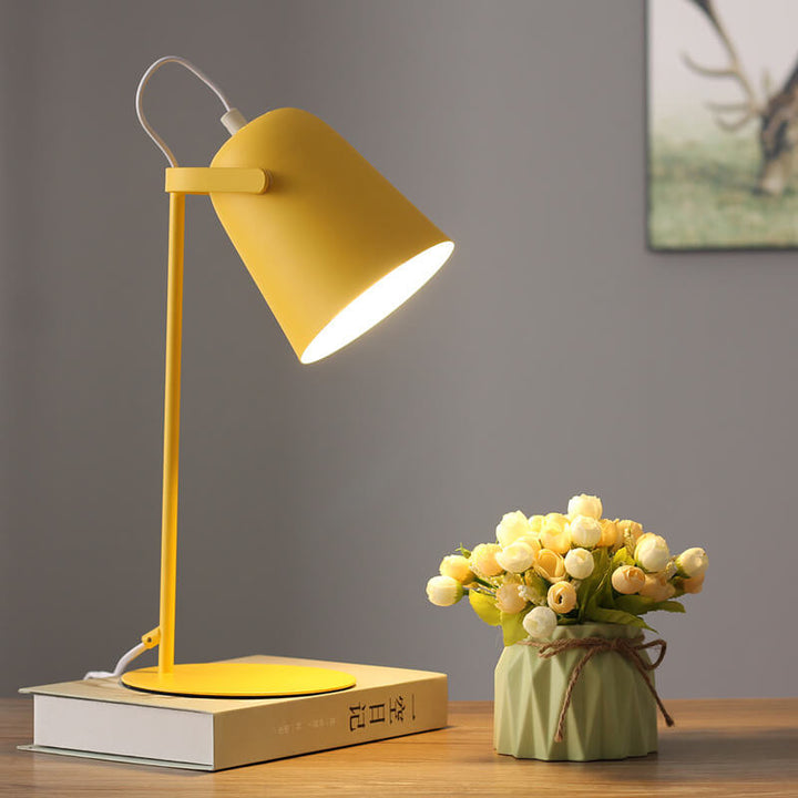 Nordische Macaron Eimer Tischlampe | Skandinavisches Schreibtischlicht