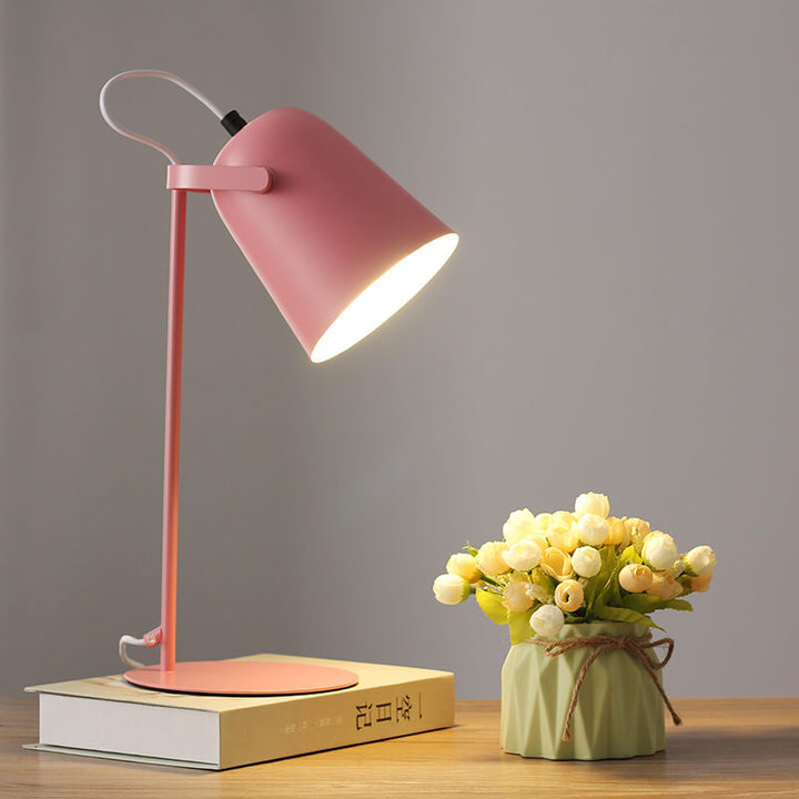 Nordische Macaron Eimer Tischlampe | Skandinavisches Schreibtischlicht