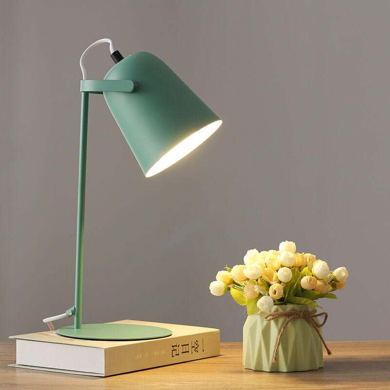 Nordische Macaron Eimer Tischlampe | Skandinavisches Schreibtischlicht