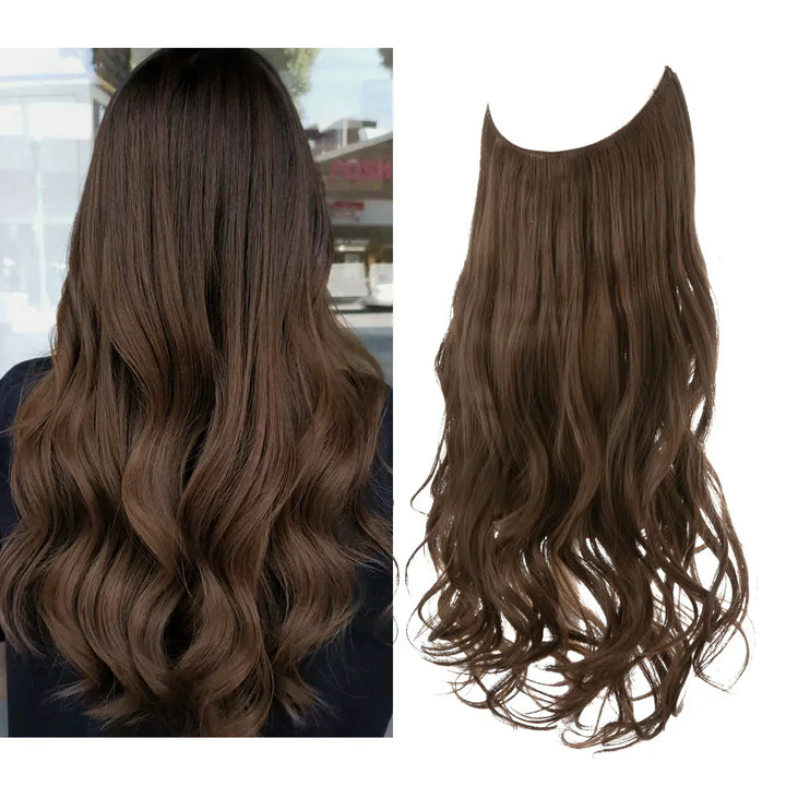 SecretHair | Premium Echthaar-Extensions | 100% REMY-Qualität | Volumen und Länge Ohne Nähte | Natürlicher Glanz | Hitzebeständig und Langlebig