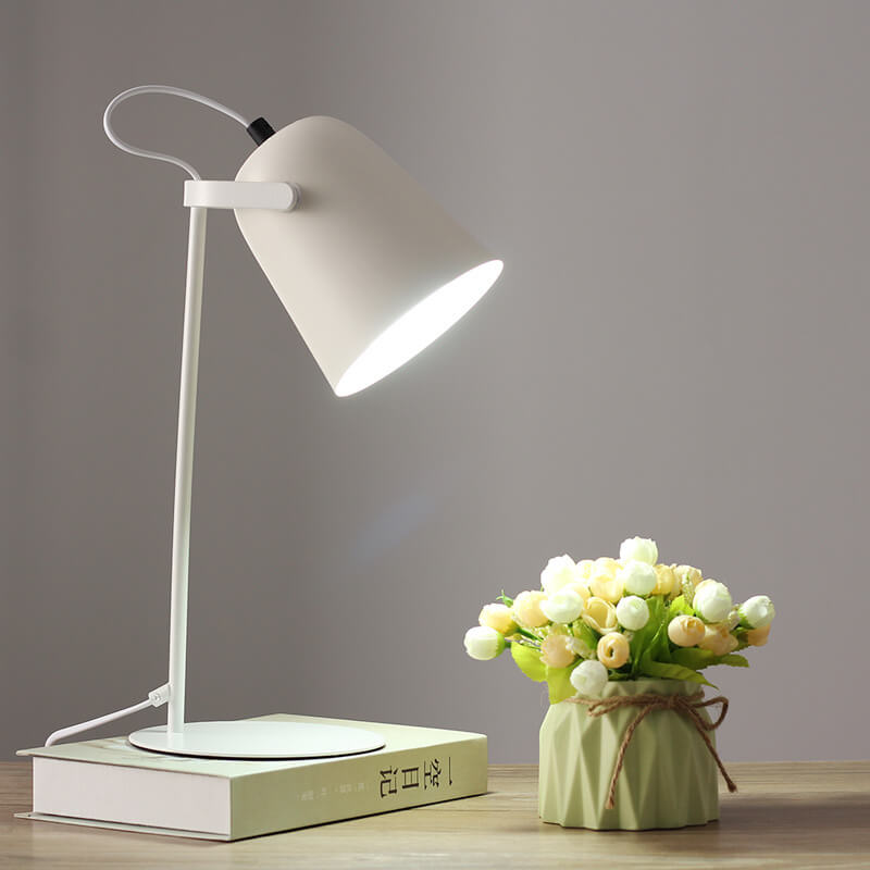 Nordische Macaron Eimer Tischlampe | Skandinavisches Schreibtischlicht