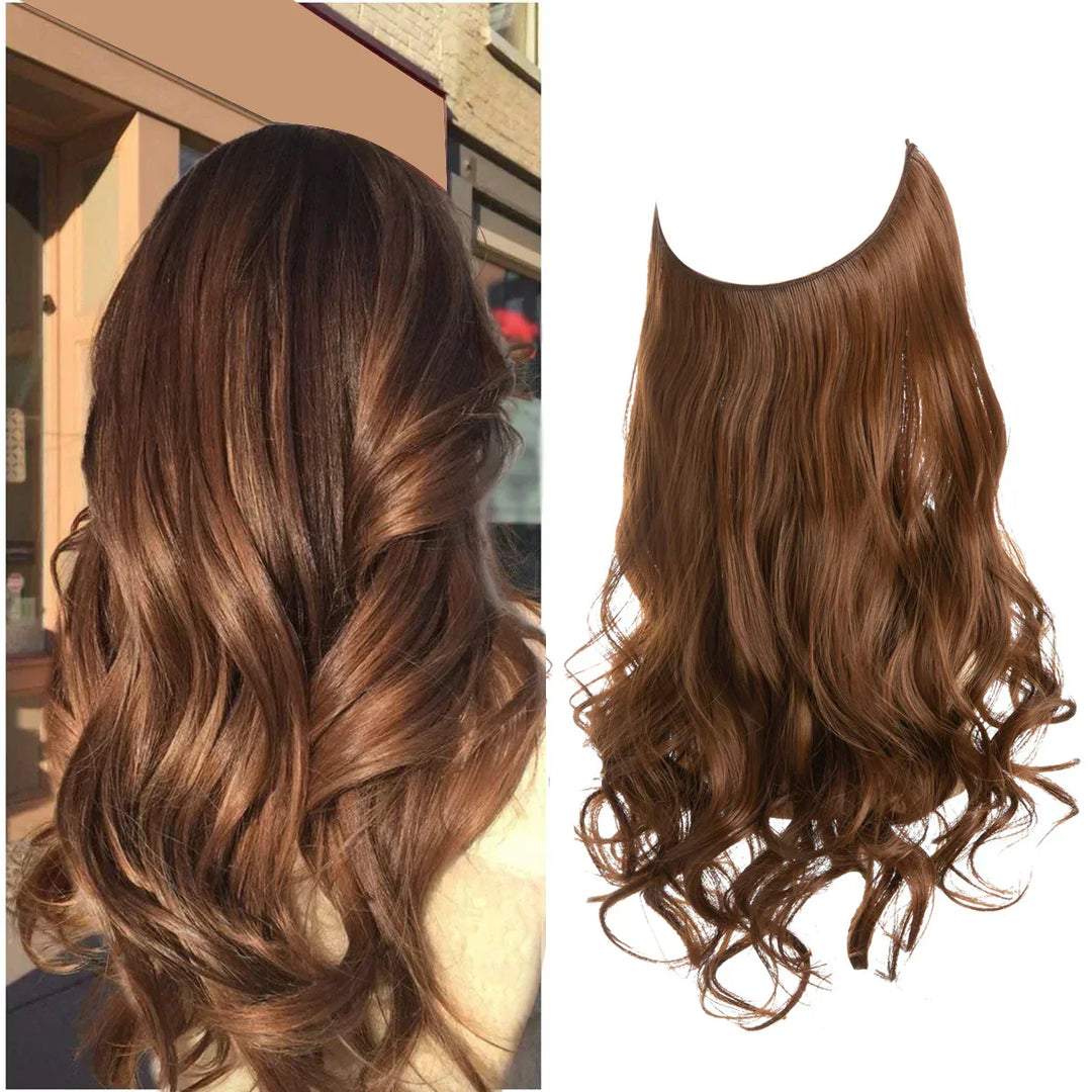 SecretHair | Premium Echthaar-Extensions | 100% REMY-Qualität | Volumen und Länge Ohne Nähte | Natürlicher Glanz | Hitzebeständig und Langlebig