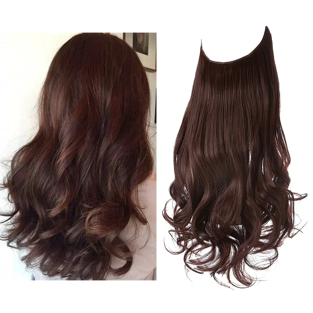 SecretHair | Premium Echthaar-Extensions | 100% REMY-Qualität | Volumen und Länge Ohne Nähte | Natürlicher Glanz | Hitzebeständig und Langlebig