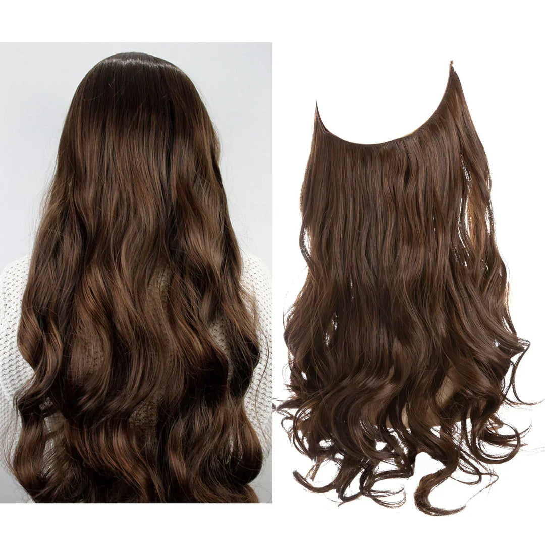 SecretHair | Premium Echthaar-Extensions | 100% REMY-Qualität | Volumen und Länge Ohne Nähte | Natürlicher Glanz | Hitzebeständig und Langlebig