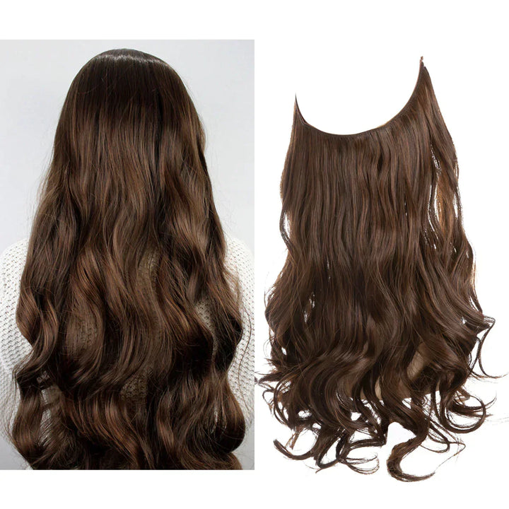 SecretHair | Premium Echthaar-Extensions | 100% REMY-Qualität | Volumen und Länge Ohne Nähte | Natürlicher Glanz | Hitzebeständig und Langlebig