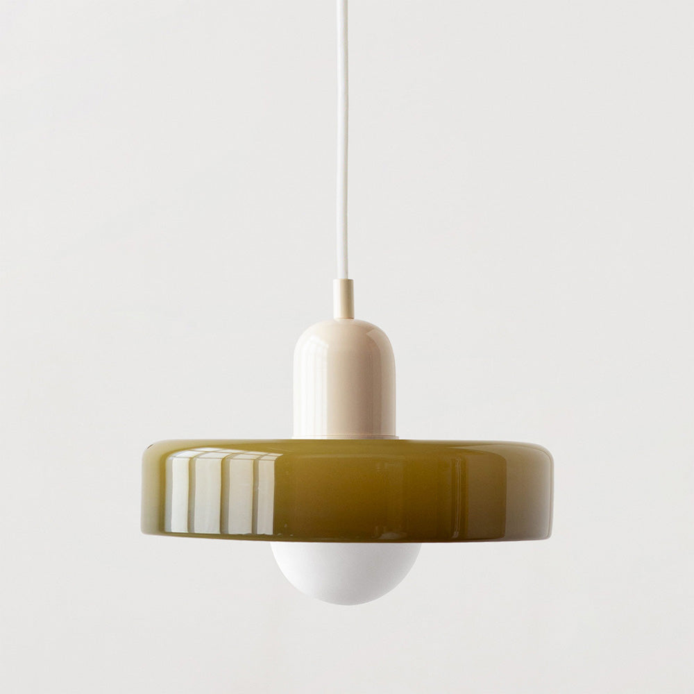 Bunte Hängeleuchte im Bauhaus-Stil - StiloGlas