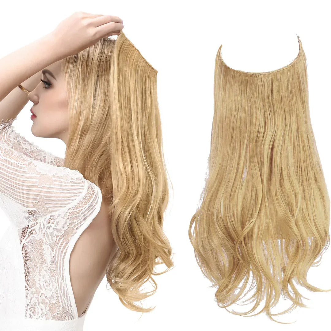 SecretHair | Premium Echthaar-Extensions | 100% REMY-Qualität | Volumen und Länge Ohne Nähte | Natürlicher Glanz | Hitzebeständig und Langlebig