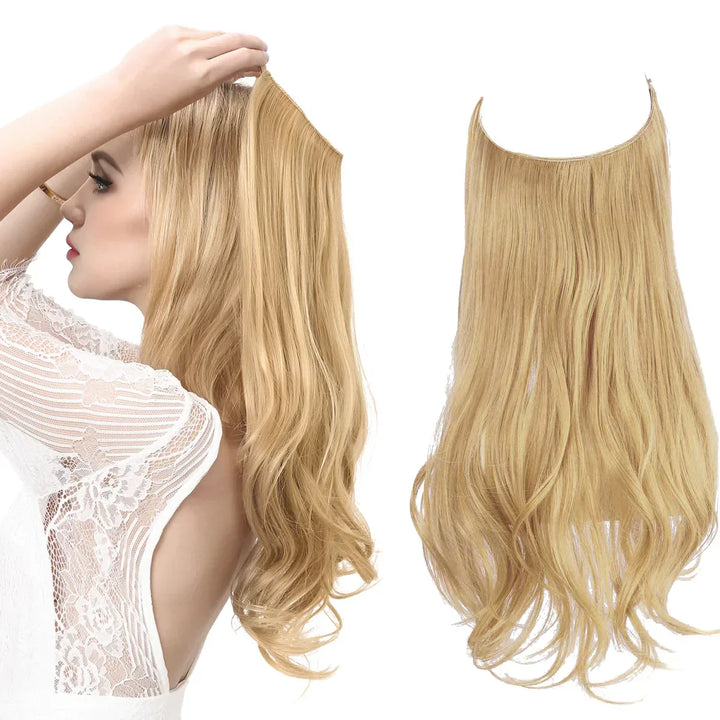 SecretHair | Premium Echthaar-Extensions | 100% REMY-Qualität | Volumen und Länge Ohne Nähte | Natürlicher Glanz | Hitzebeständig und Langlebig