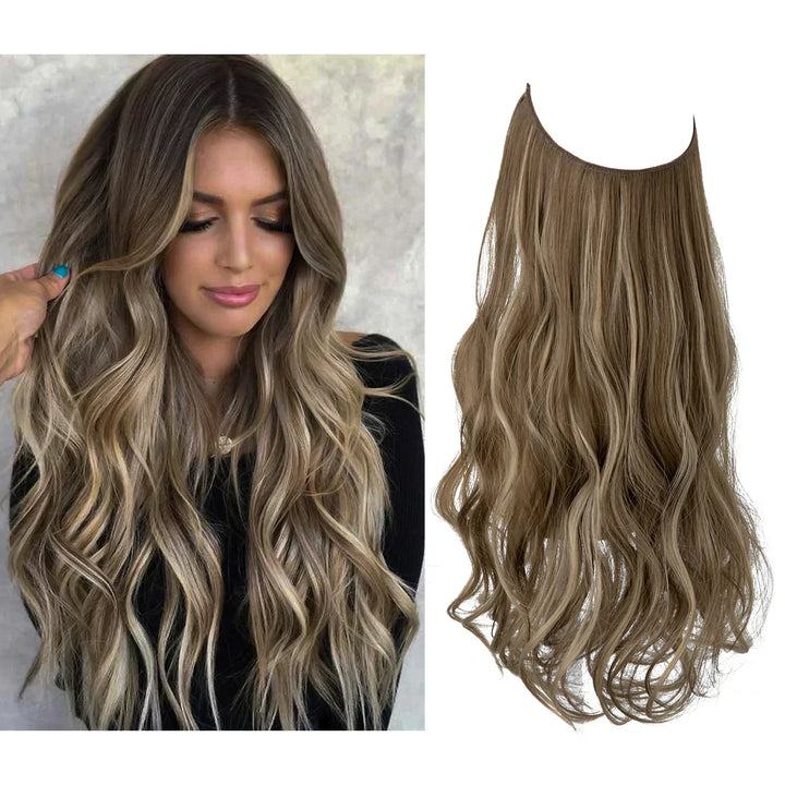 SecretHair | Premium Echthaar-Extensions | 100% REMY-Qualität | Volumen und Länge Ohne Nähte | Natürlicher Glanz | Hitzebeständig und Langlebig