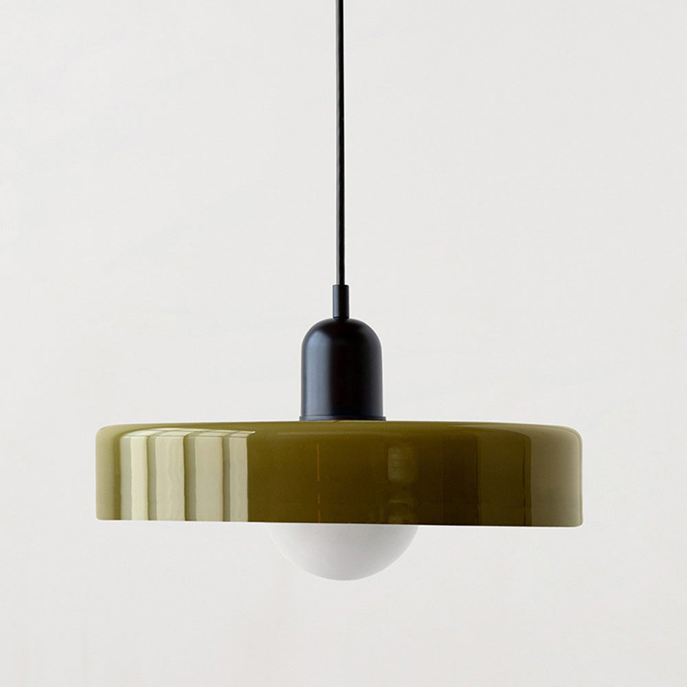 Farbenfrohe Pendelleuchte im Bauhausstil - StiloGlas