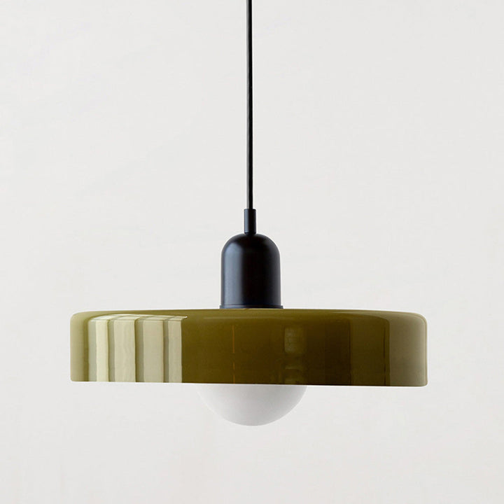 Bunte Hängeleuchte im Bauhaus-Stil - StiloGlas
