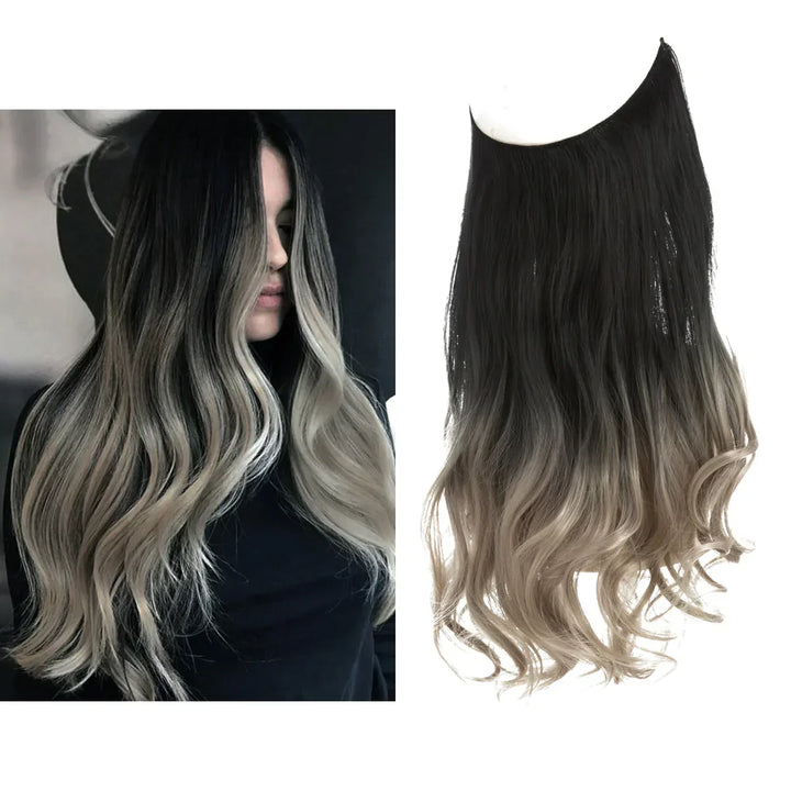 SecretHair | Premium Echthaar-Extensions | 100% REMY-Qualität | Volumen und Länge Ohne Nähte | Natürlicher Glanz | Hitzebeständig und Langlebig