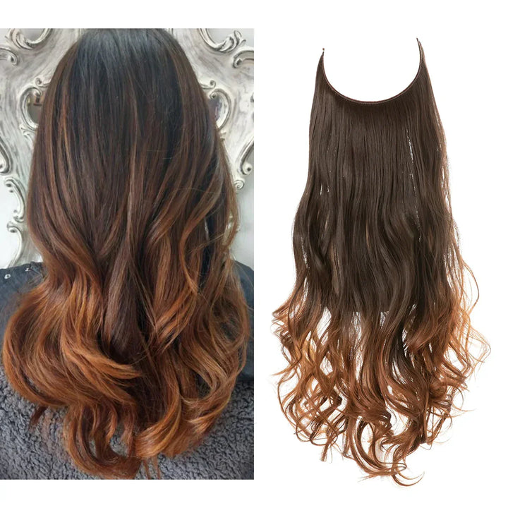 SecretHair | Premium Echthaar-Extensions | 100% REMY-Qualität | Volumen und Länge Ohne Nähte | Natürlicher Glanz | Hitzebeständig und Langlebig