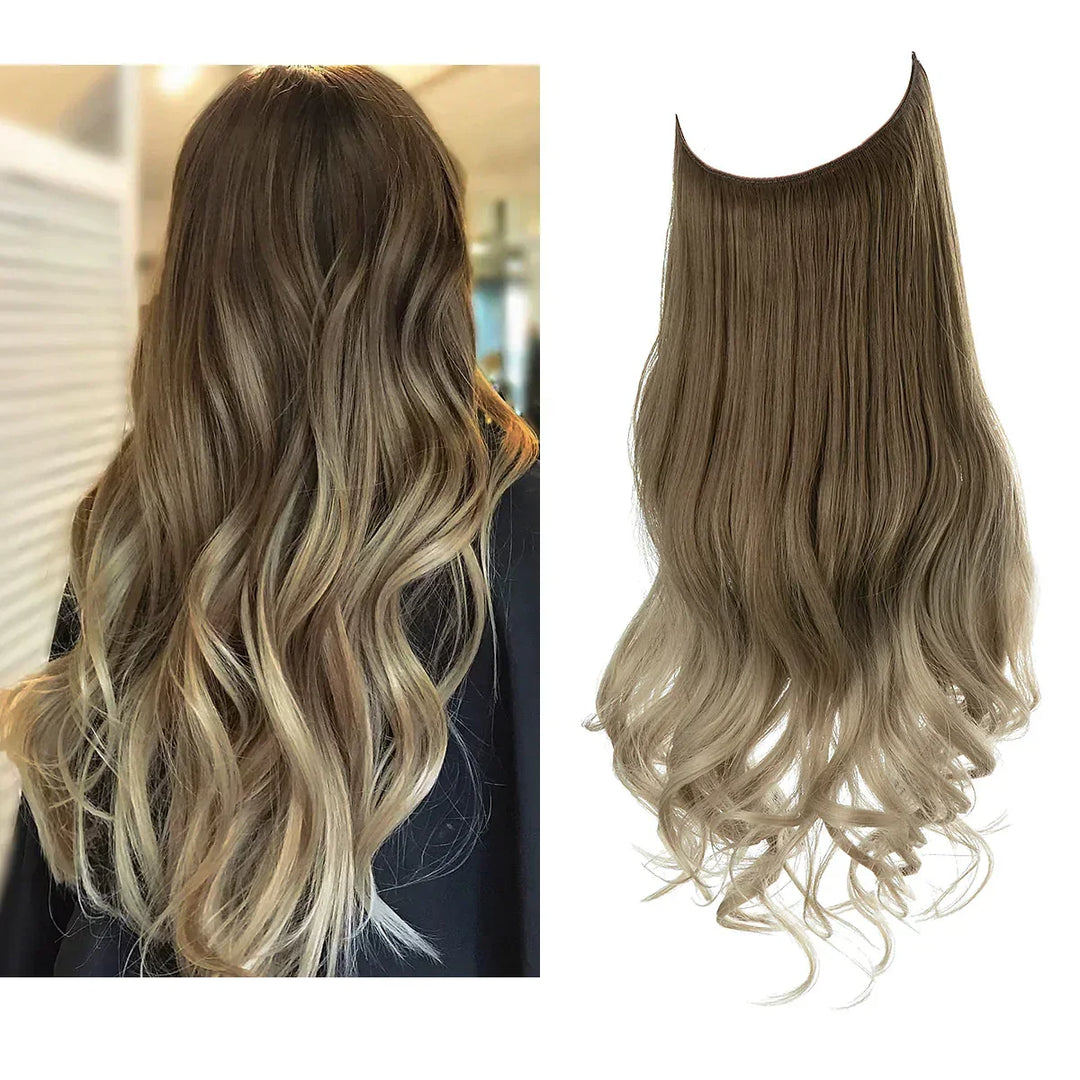 SecretHair | Premium Echthaar-Extensions | 100% REMY-Qualität | Volumen und Länge Ohne Nähte | Natürlicher Glanz | Hitzebeständig und Langlebig