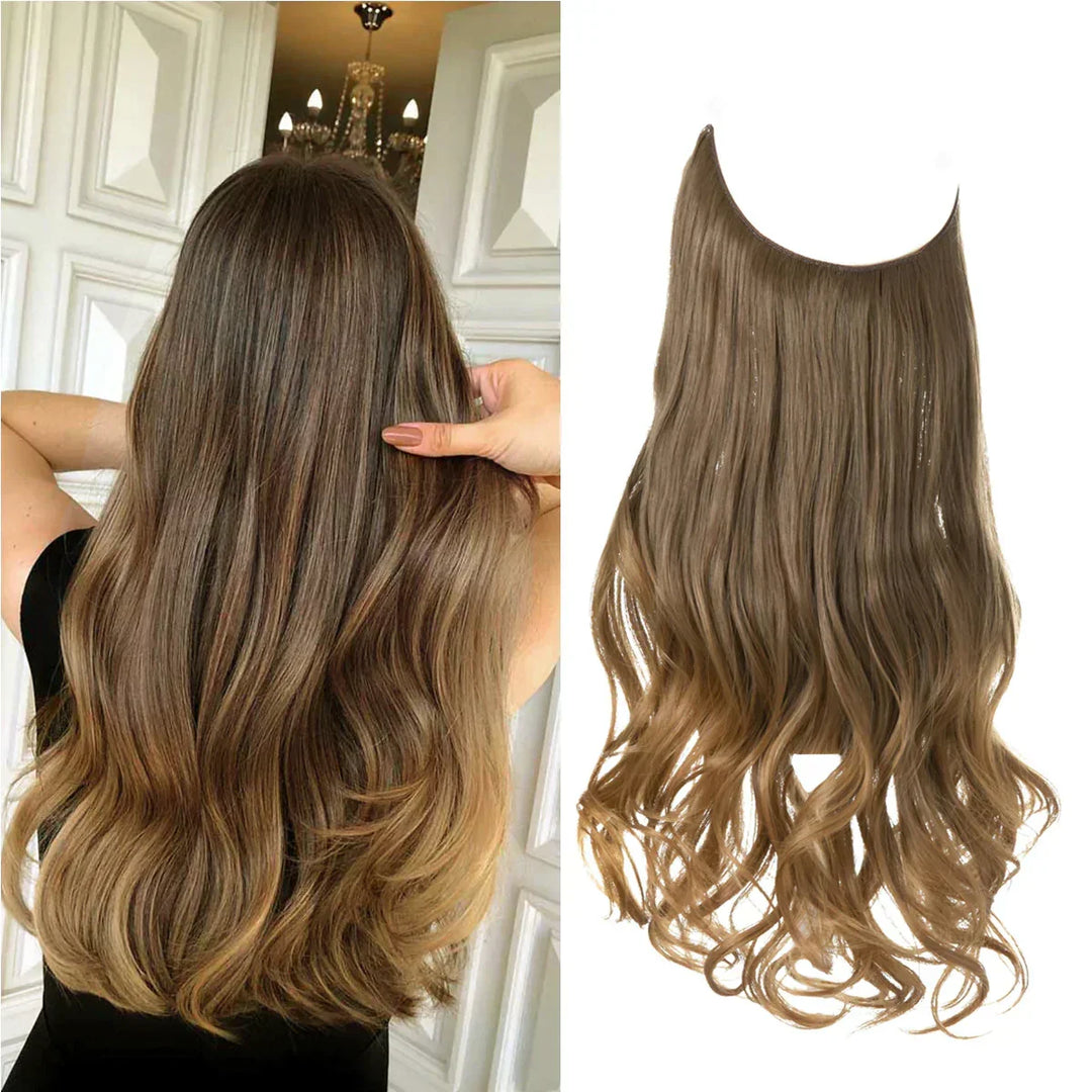 SecretHair | Premium Echthaar-Extensions | 100% REMY-Qualität | Volumen und Länge Ohne Nähte | Natürlicher Glanz | Hitzebeständig und Langlebig