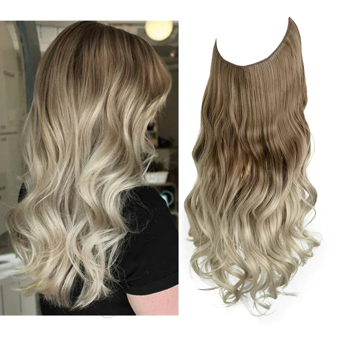 SecretHair | Premium Echthaar-Extensions | 100% REMY-Qualität | Volumen und Länge Ohne Nähte | Natürlicher Glanz | Hitzebeständig und Langlebig