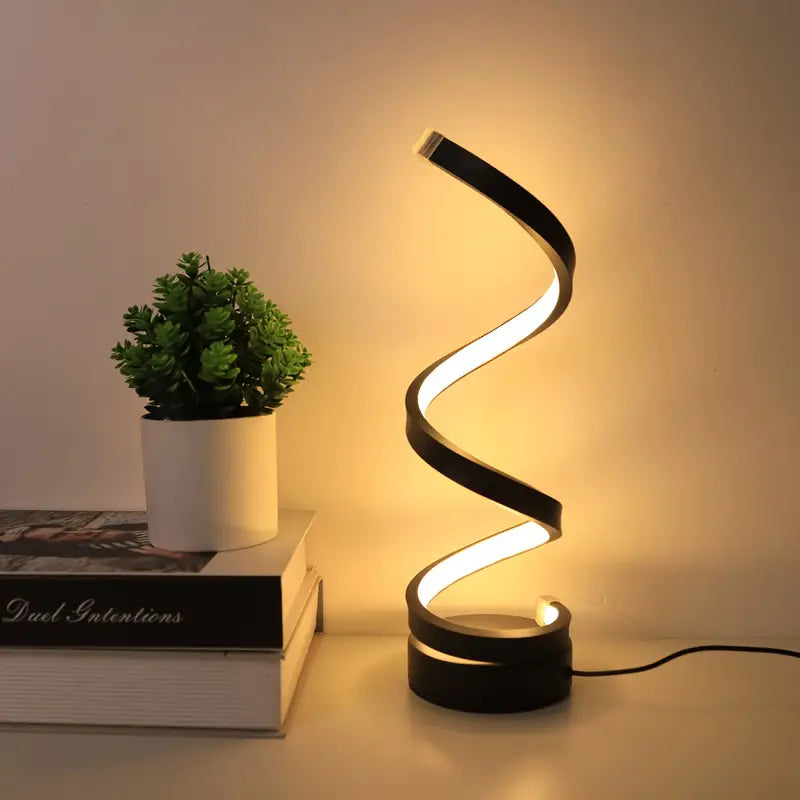 SPIRALUX – Modernes Design Spiral-LED-Tischleuchte (dimmbar)