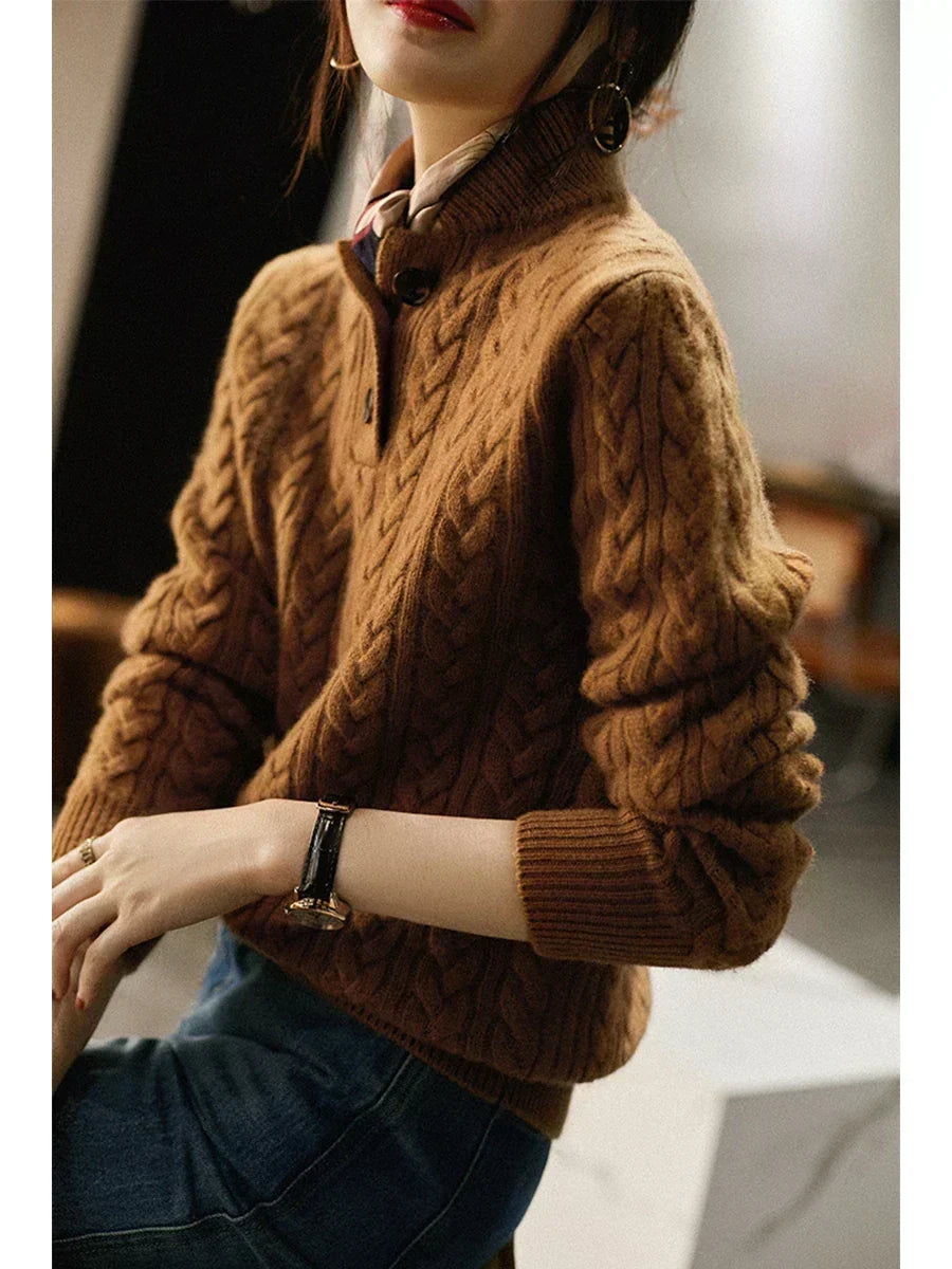Arden Kaschmir-Cardigan mit Knöpfen
