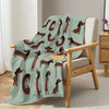 DoxiDream Fleecedecke | Weiche Flanell | Dackel-Print | Sofa & Bett