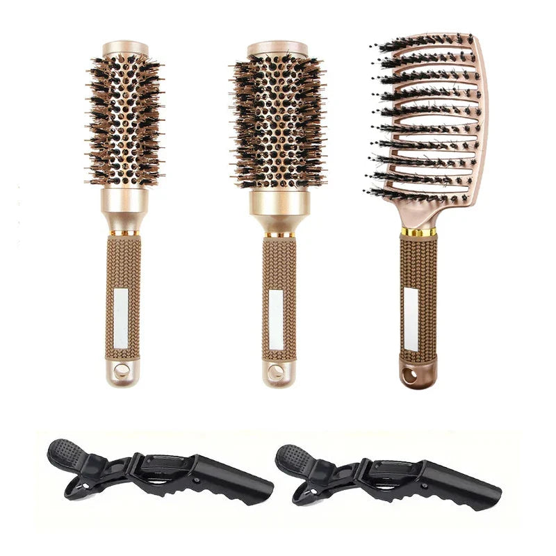 Blowout Pro - Ionic Eber Borderle Round Haarbürste Set für Salonqualität Styling