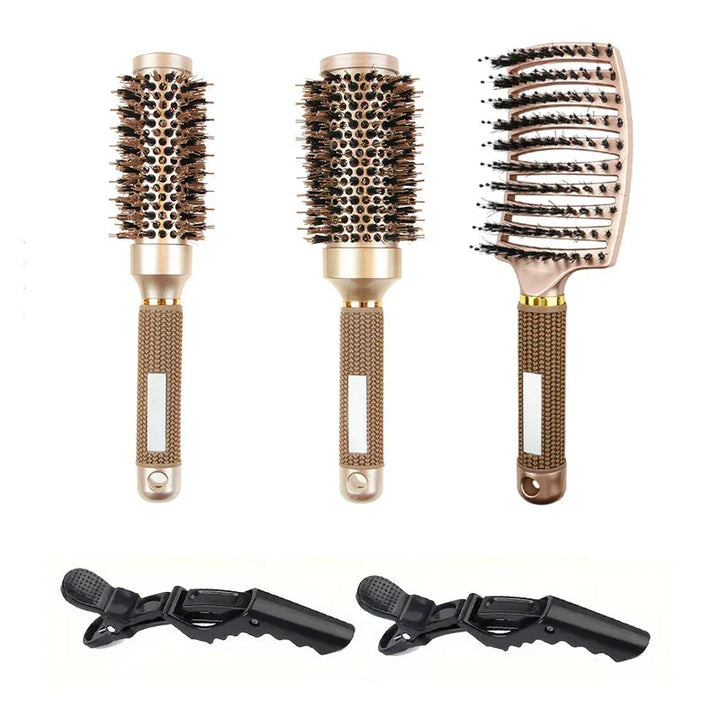 Blowout Pro - Ionic Eber Borderle Round Haarbürste Set für Salonqualität Styling