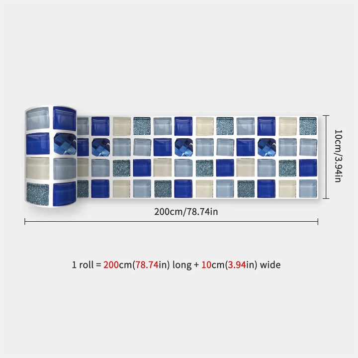 DecoMosaic Wasserdichte Mosaik Wandaufkleber