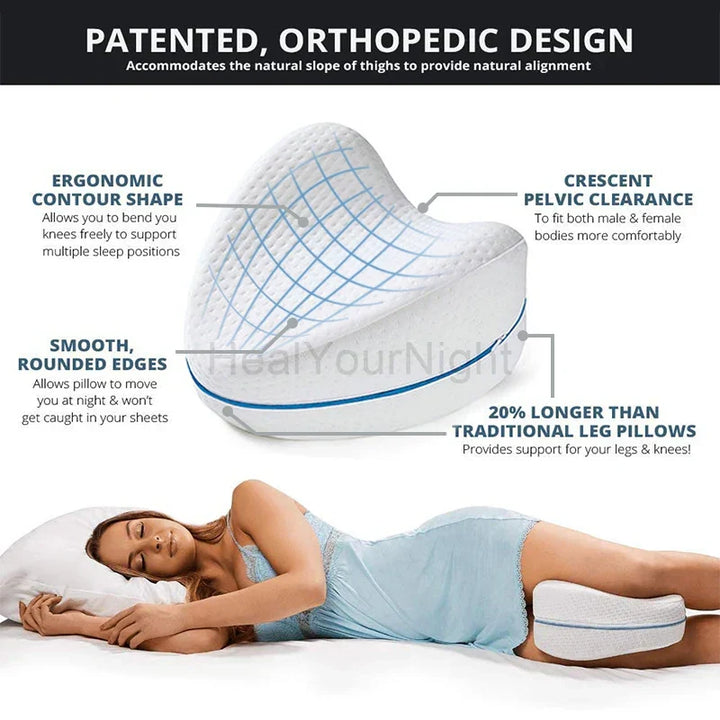 ComfortFoam Orthopädisches Beinkissen aus Memory-Schaum