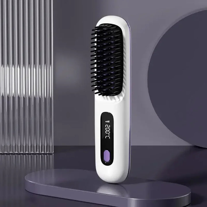 Glissara | Kabelloser Haarglätter | USB-Ladefunktion und LCD-Display | Keramik- und Ionentechnologie