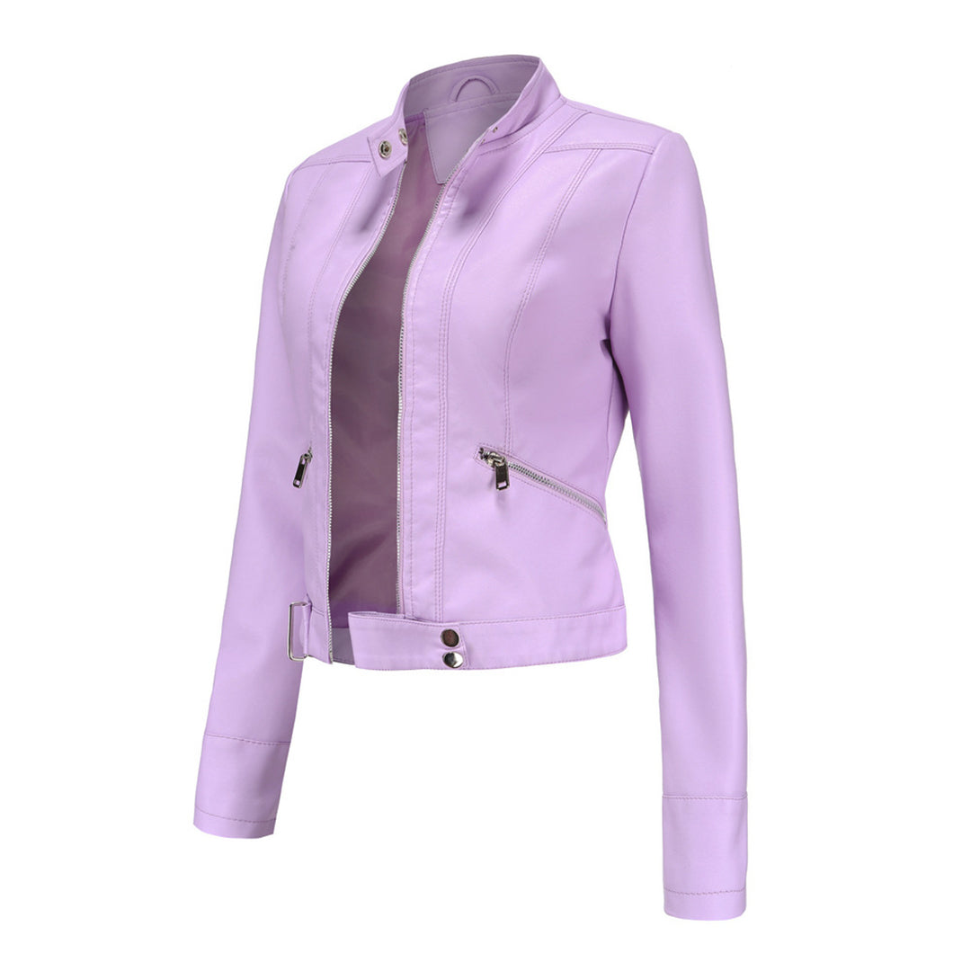 Klassische Damen-Lederjacke mit zeitlosem Stil