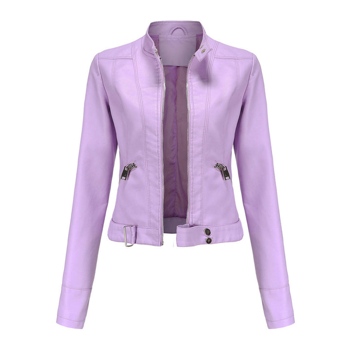 Klassische Damen-Lederjacke mit zeitlosem Stil
