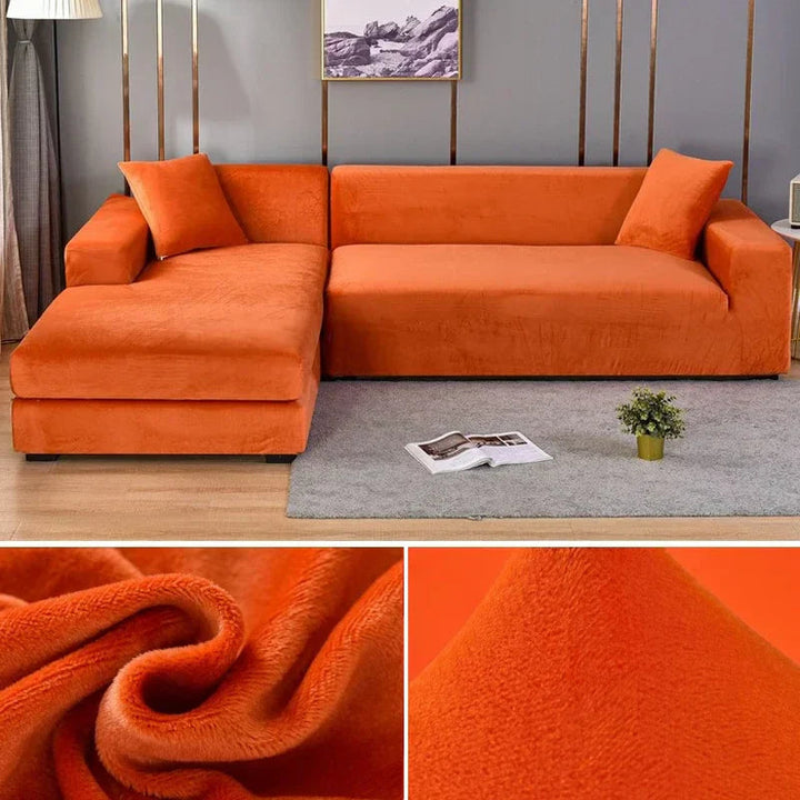 Sofabezug aus Stretch-Samt mit luxuriösem Finish – Sofina