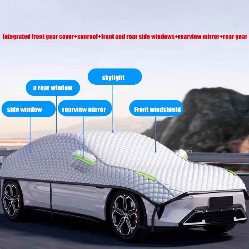 AutoProtect Autoabdeckung | Wasserdicht & UV-beständig | Ganzjähriger Schutz vor Sonne, Schnee & Hagel