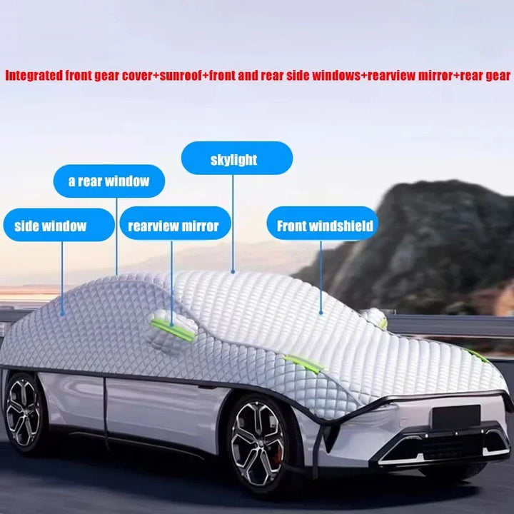 AutoProtect Autoabdeckung | Wasserdicht & UV-beständig | Ganzjähriger Schutz vor Sonne, Schnee & Hagel