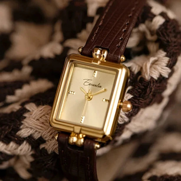 Sienna - Elegante Quarzuhr mit goldenem Armband