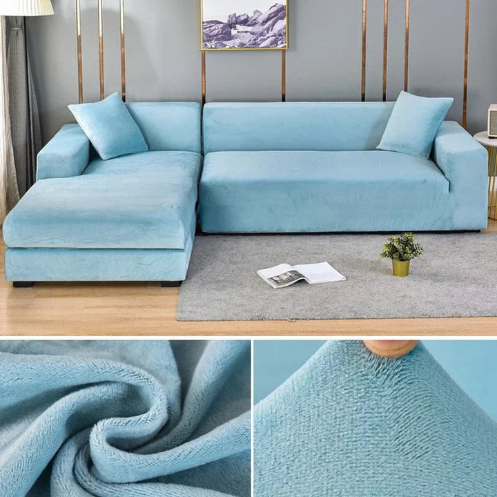 Sofabezug aus Stretch-Samt mit luxuriösem Finish – Sofina