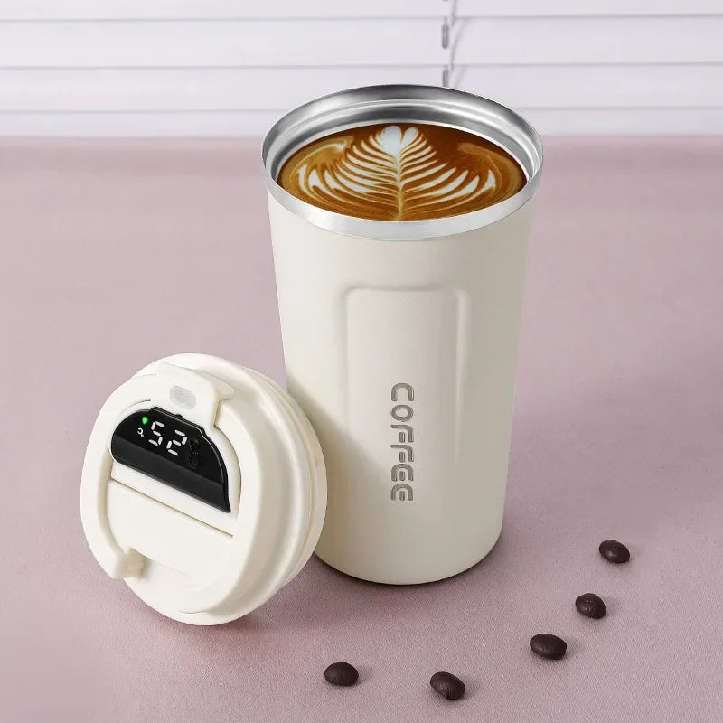 Thermobecher aus Edelstahl mit Smart-Temperaturanzeige – TempMate