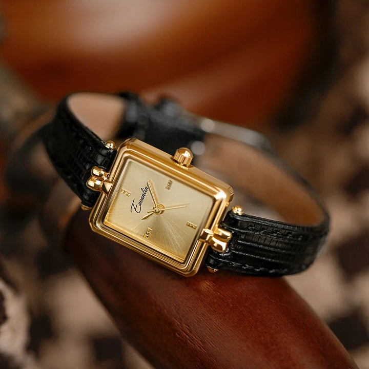 Sienna - Elegante Quarzuhr mit goldenem Armband
