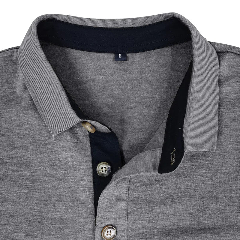 Herren-Poloshirt mit langen Ärmeln – atmungsaktiv & vielseitig – Matteo